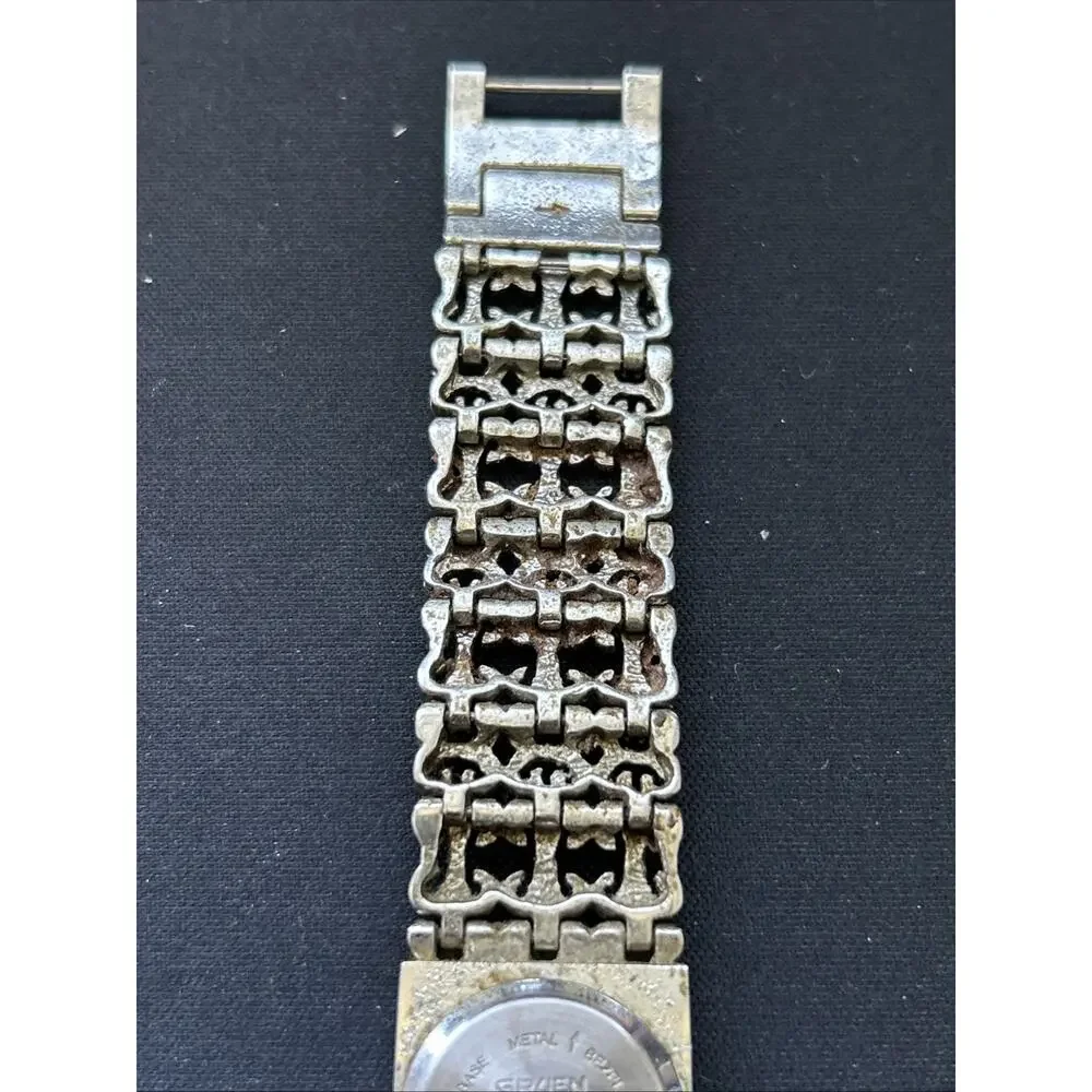 Gruen Silver Tone Marcasite Women’s Quartz Watch